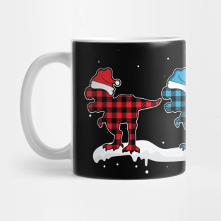 Christmas Santa Dinosaur T-Rex Lovers Buffalo Mug
